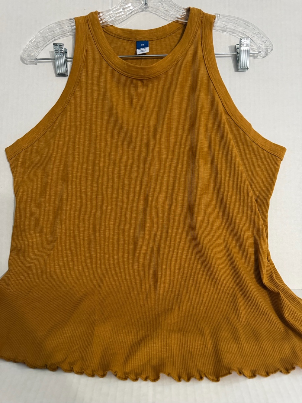 Old Navy Mustard Ribbed Tank Top